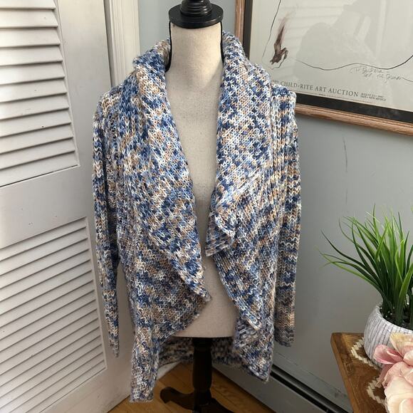 ANTHROPOLOGIE MOTH Womens Sweater XS Hooded Chunky Cardigan Oversized Bohemian - Picture 2 of 11